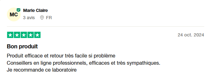 Biovancia AVIS TRUSTPILOT